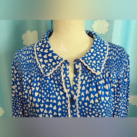 NWT Boden hearts blue cutsie top. US 20-22 - Picture 6 of 7